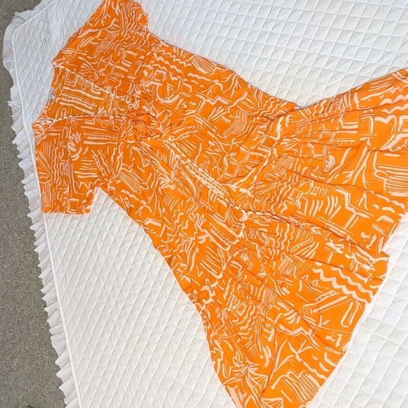 Blue Island Orange Duster dress/cover up - Picture 7 of 16